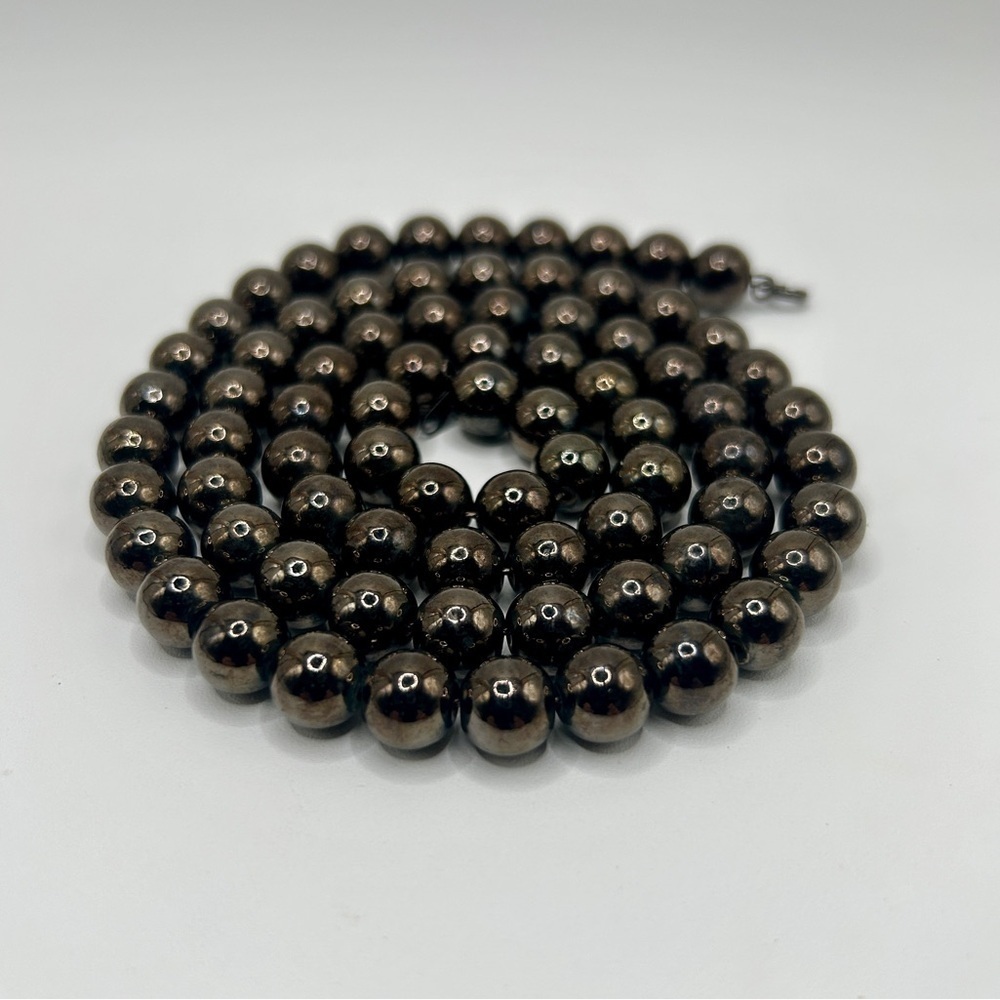 Vintage 1990’s Chocolate Brown Beaded Necklace​​​​ - Picture 9 of 10